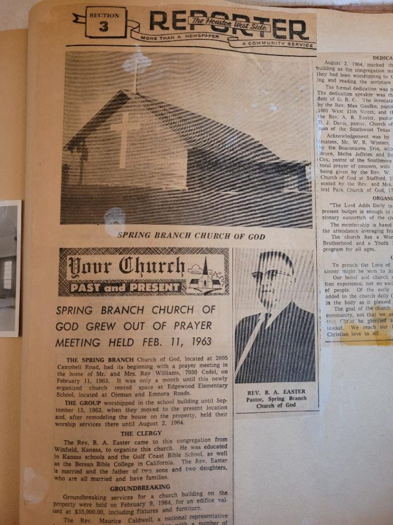 SBCOG NEW Spring Branch Church of God