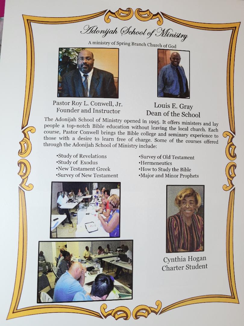 Through the Years3 Spring Branch Church of God